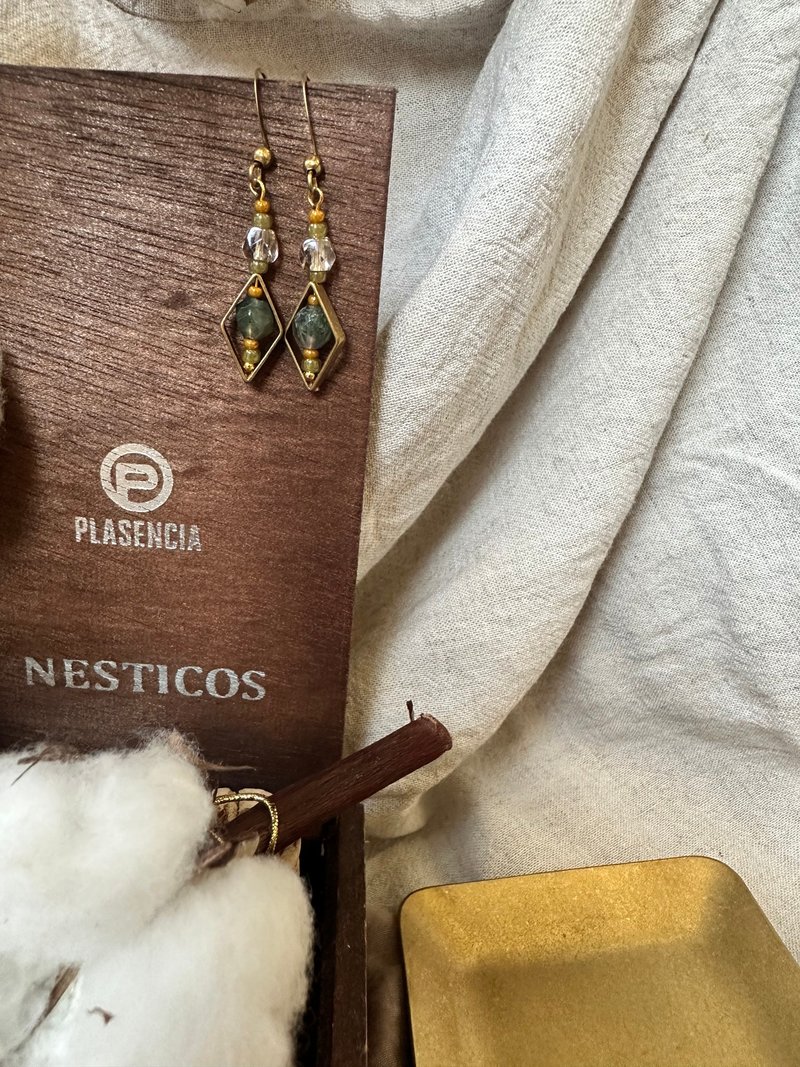 No.8 初芽 - 耳环/耳夹 - 铜/黄铜 