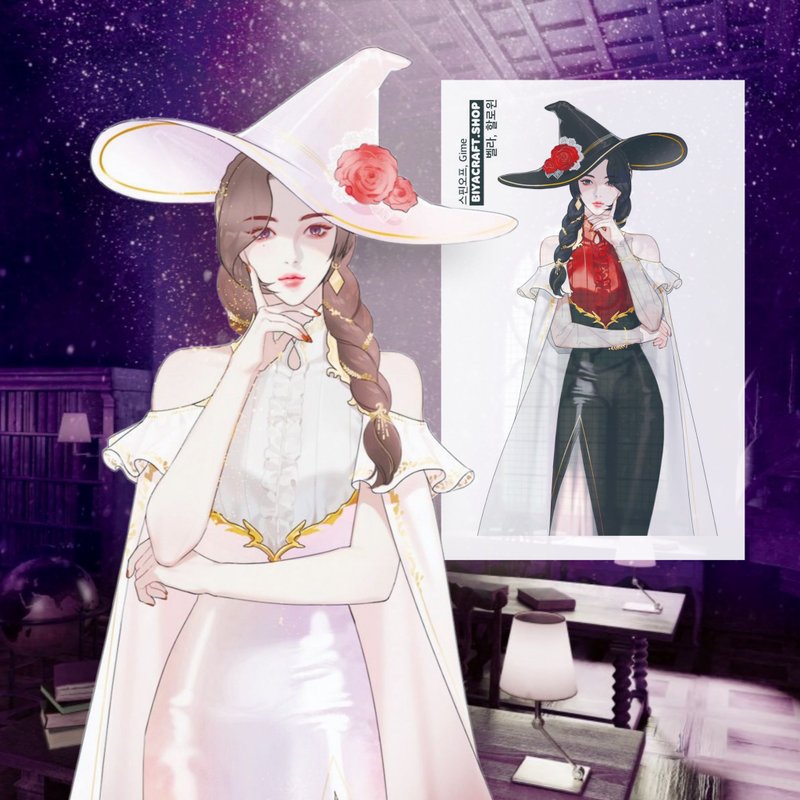 Academy, Spin off, Character, Witch Bella Renewal - 贴纸 - 纸 红色