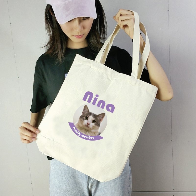 定制宠物帆布袋 来图制作你的衣服 /简单定制 - 手提包/手提袋 - 棉．麻 多色