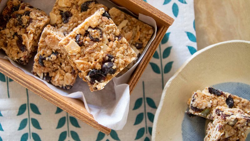 纯手工综合谷物燕麦砖 vegan homemade Flapjack - 谷物麦片 - 新鲜食材 金色