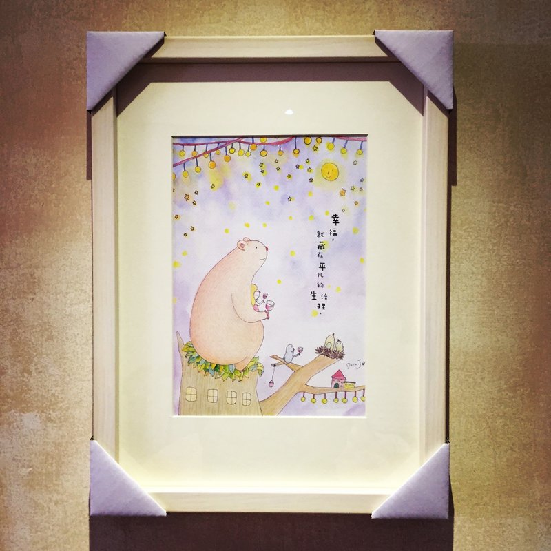 Dora.J 。洁朵拉  生活插画系列-复制画 : 平凡的幸福 - 海报/装饰画/版画 - 纸 多色