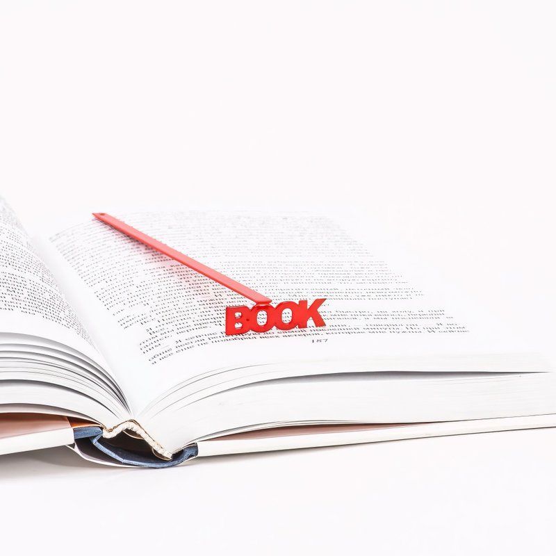 独特书签 BOOK，送给热爱阅读者的质感小物。 - 书签 - 其他金属 红色