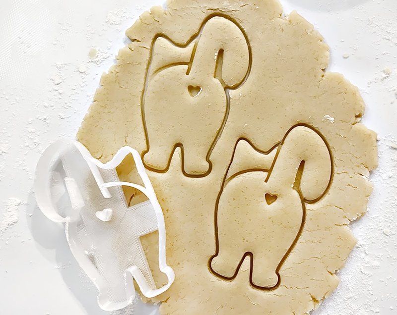 Cat Butt Cookie Cutter - 其他 - 塑料 