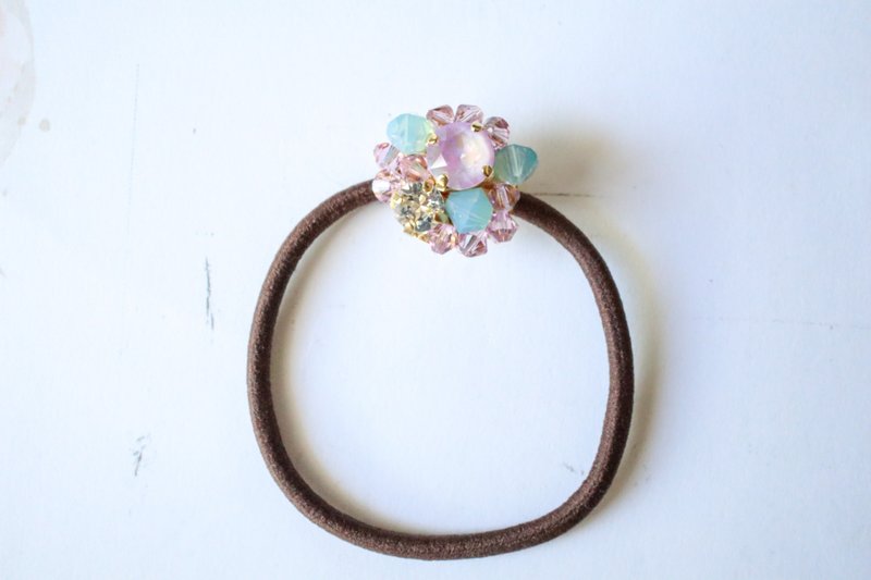 绣球花首饰发带 - 发饰 - 水晶 紫色