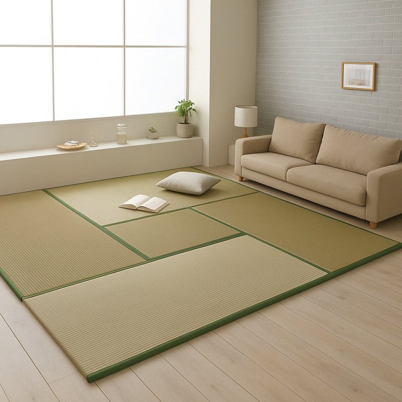 乐座蔺草榻榻米 - 地垫/地毯 - 植物．花 