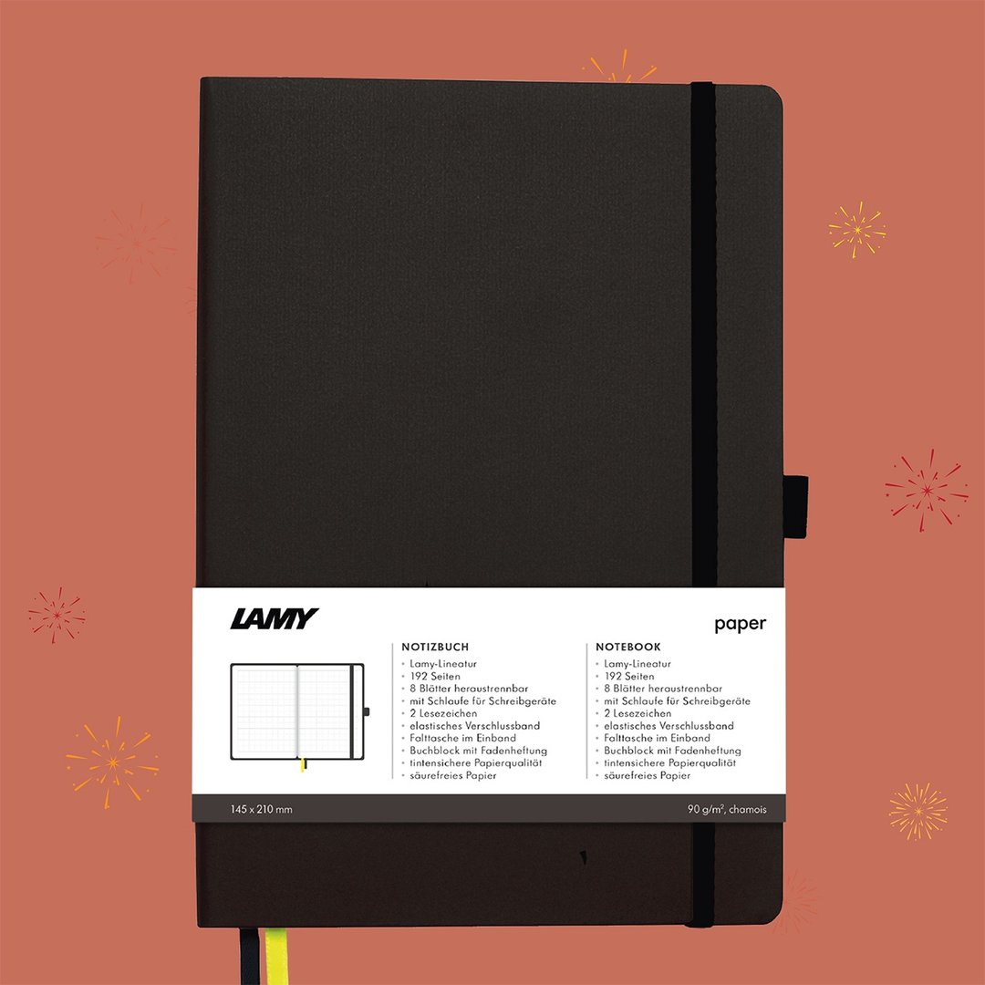 【定制服务】LAMY 钢笔用软式A5笔记本 / notebook狩猎系列 深灰 - 笔记本/手帐 - 纸 灰色