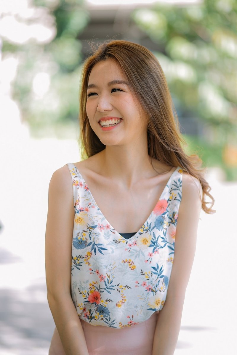 Flora flora cami - 女装上衣 - 其他材质 白色