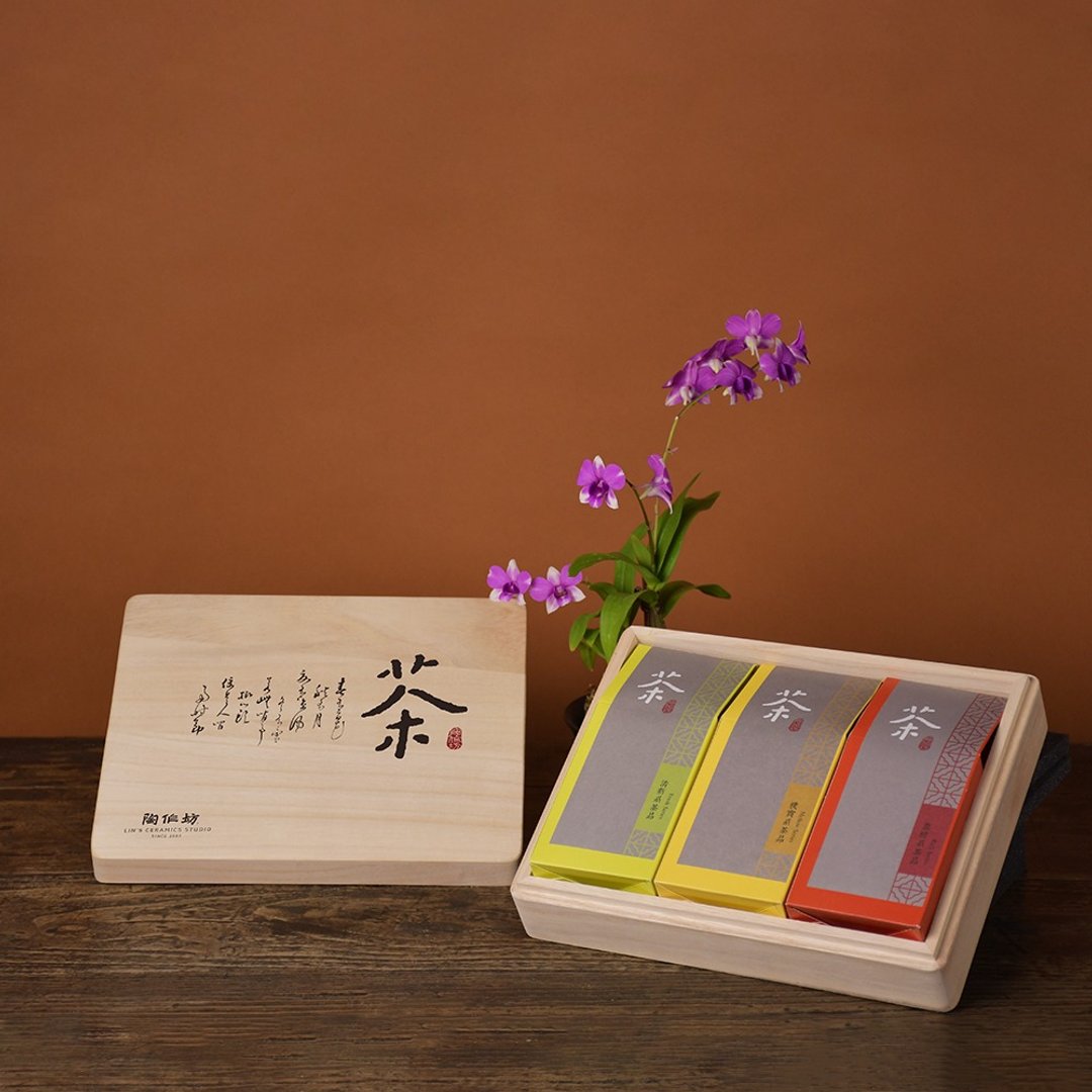 陶作坊│严选好茶木盒礼(冻顶+碧玉+文山) - 茶 - 其他材质 