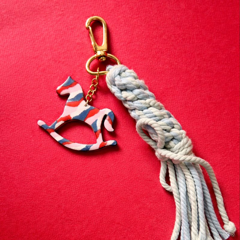 【2026 新年限定】彩马奔腾珐琅编织吊饰 III 双面图案 可定制 - 吊饰 - 珐琅 多色