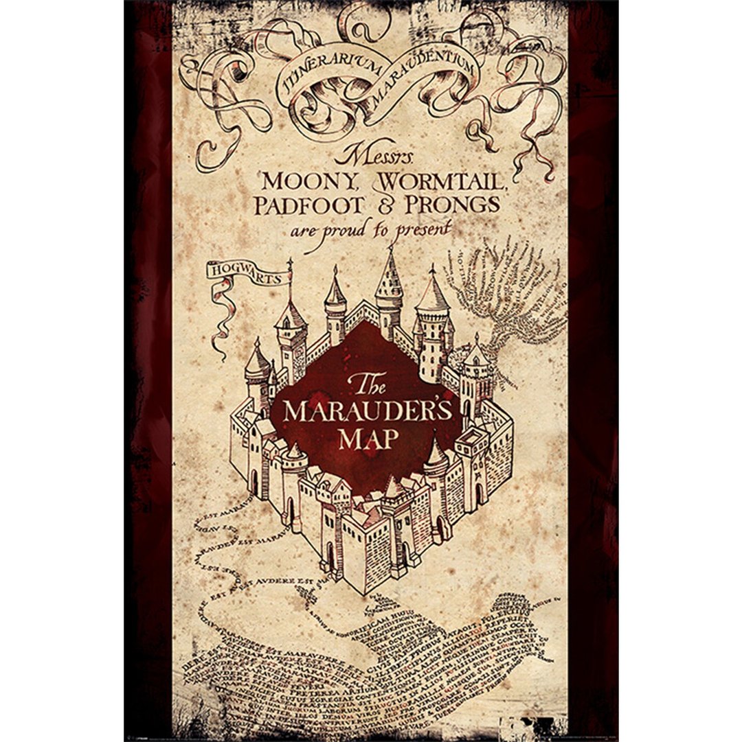 【哈利波特】劫盗地图 英国进口海报 Harry Potter - 海报/装饰画/版画 - 其他材质 多色