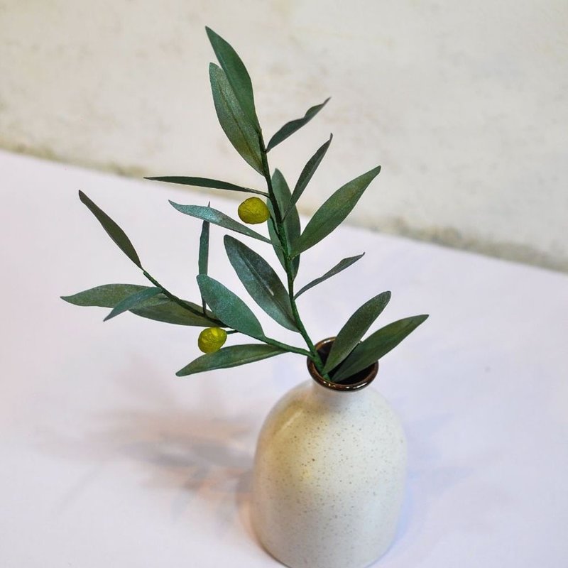 Olive Leaves- Paper Olive Leaves For Home Decoration - 干燥花/捧花 - 环保材料 