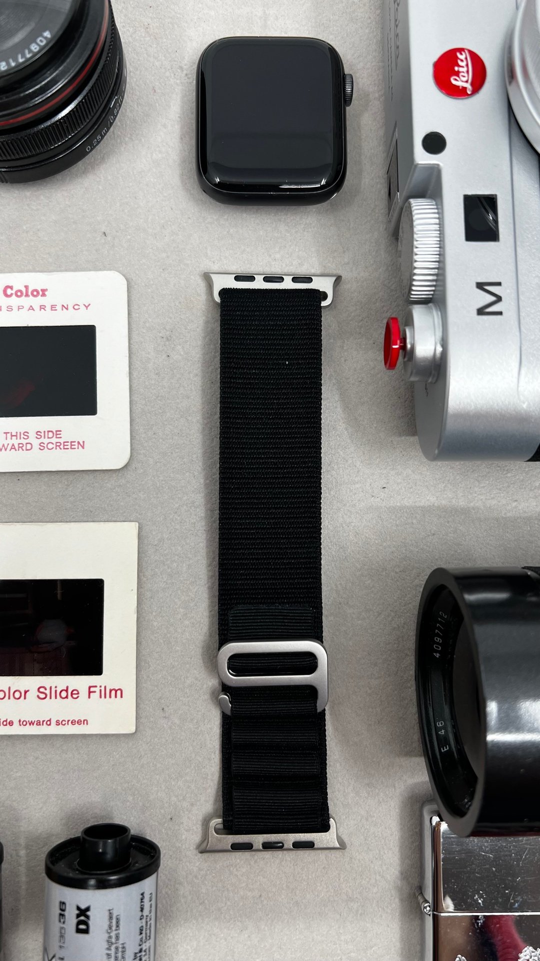 黑色高山环表带 apple watch ultra 表带 Alpine Loop Band 49mm - 表带 - 其他人造纤维 绿色