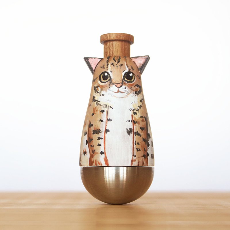 闻森笛 – 石虎 卡祖笛 KAZOO 公仔 - 吉他/乐器 - 木头 卡其色