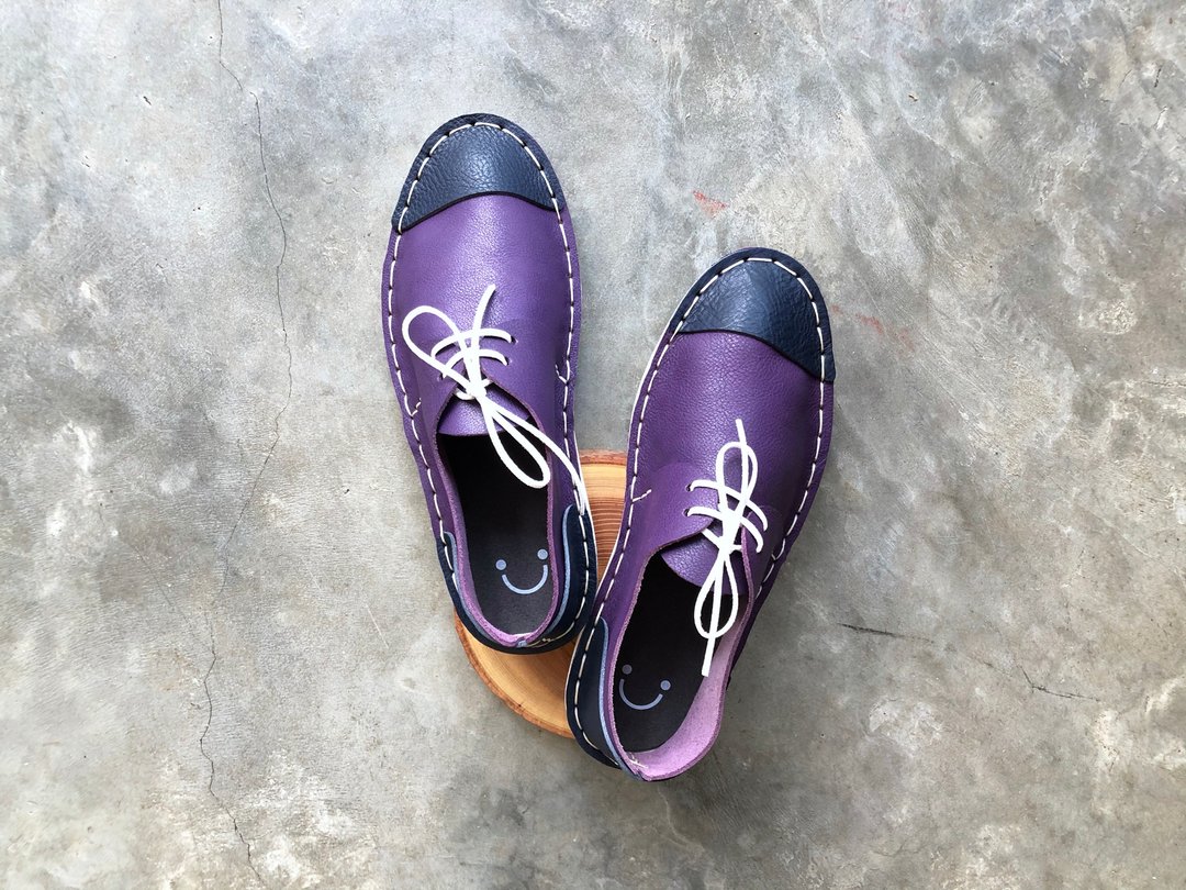 Loper x 港产皮革 皮鞋材料包 Derby 皮革DIY Shoes Kit 正式授权 - 皮件 - 真皮 紫色
