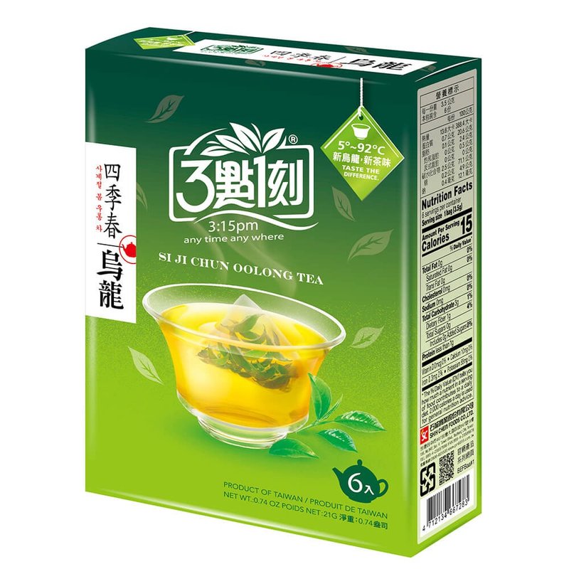 【3点1刻】四季春乌龙茶 6入/盒 - 茶 - 其他材质 绿色