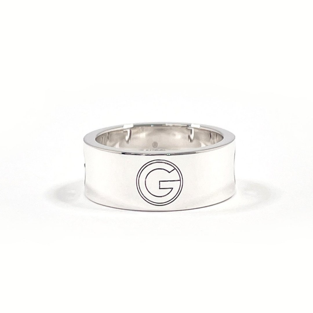 【日本直送 中古美品】14.5号 古驰 GUCCI 戒指 Logo Cutout 925银 饰品 珠宝 已抛光 - 戒指 - 纯银 银色