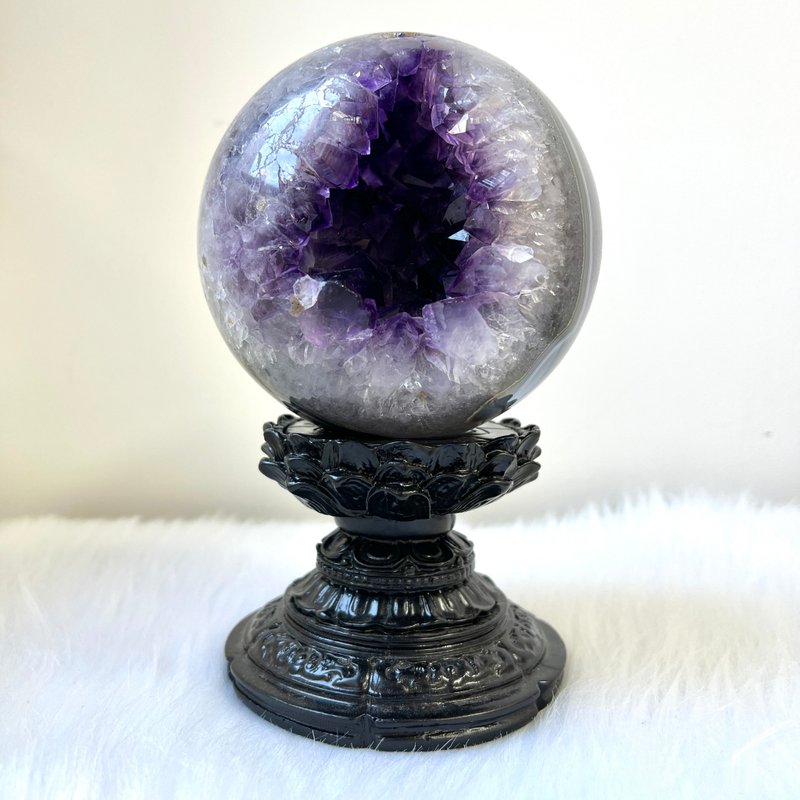 紫晶开口笑 | 紫水晶 | 水晶 | 水晶球 | 水晶摆件 - 摆饰 - 水晶 紫色
