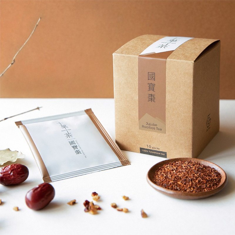 南非国宝蜜香枣茶 随身包10入/盒 台湾冻干水果茶包 南非国宝茶 - 茶 - 新鲜食材 金色