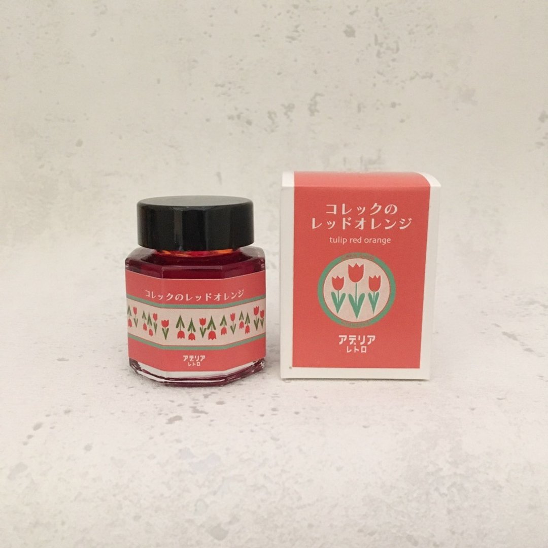 【Adelia Retro】钢笔墨水 Korekk 红橘色 - 墨水 - 颜料 橘色