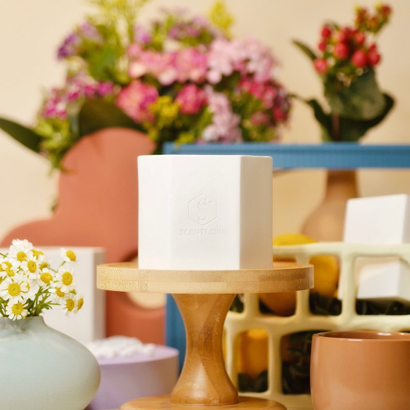 DailyScent S/S - FIKA - 蜡烛/烛台 - 陶 白色