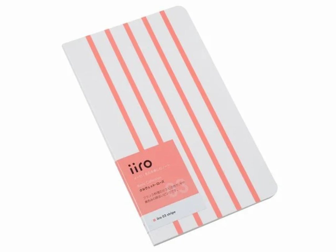 神戸派计画 iiro 03 条纹 (樱虾粉红) - 便条纸/标签贴 - 纸 粉红色