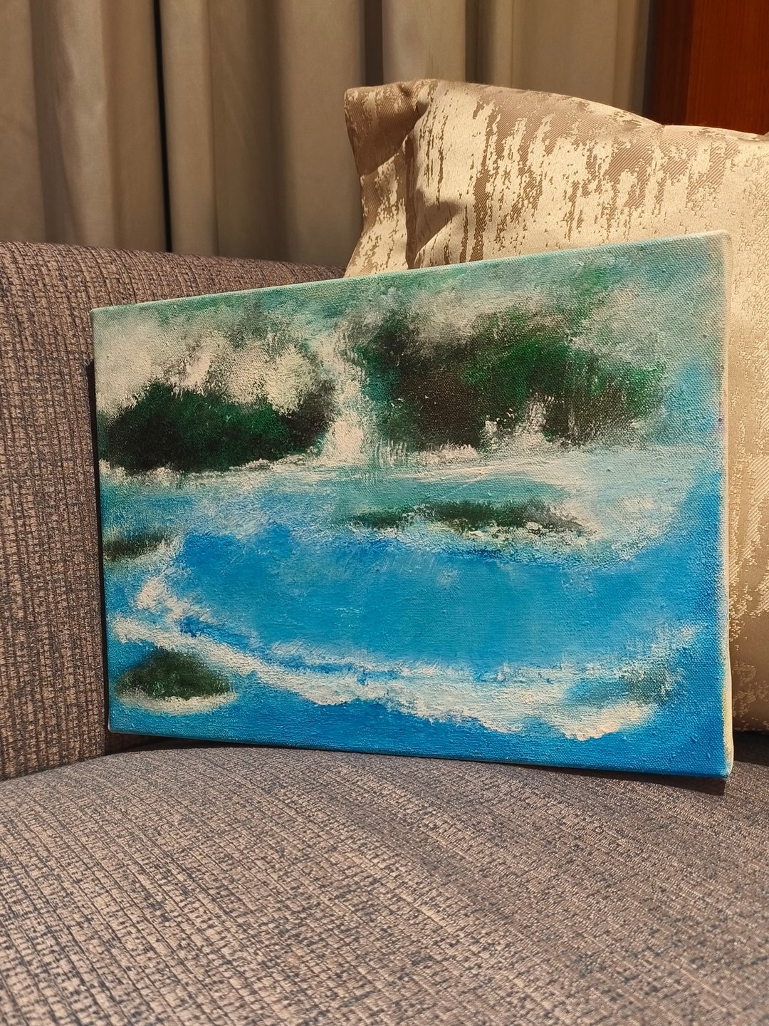 风景画/疗愈画/挂画/装饰画/压克力水彩画/无框画 - 海报/装饰画/版画 - 棉 
