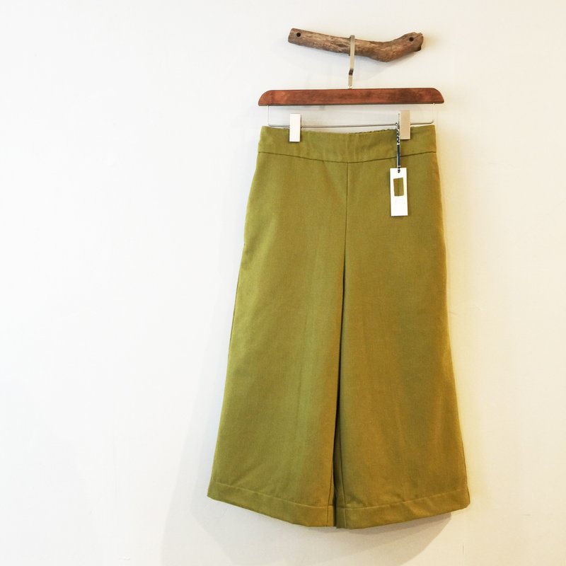 R.H. clothes / 厚磅暖暖宽裤 / 芥黄色（sold out） - 女装长裤 - 纸 