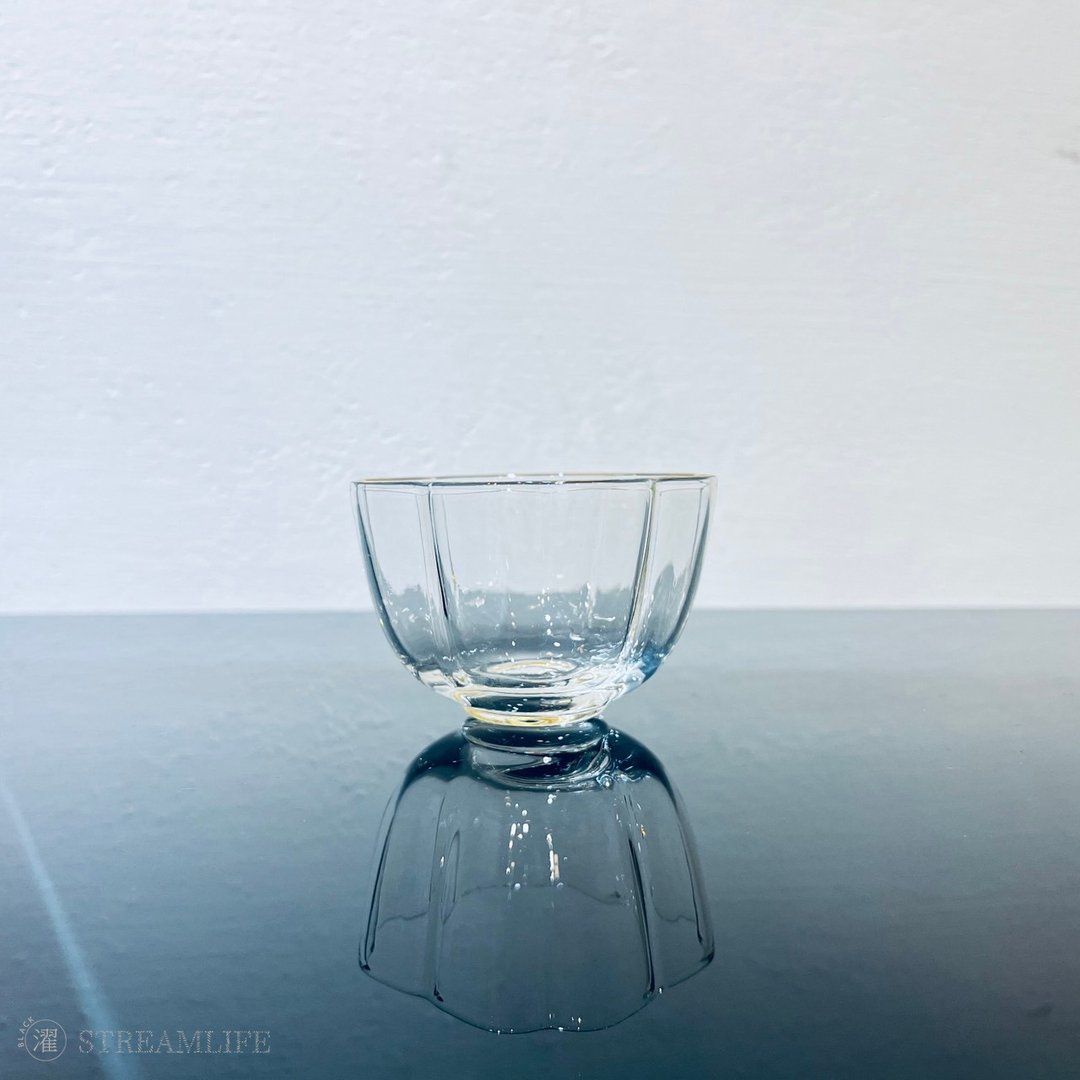 黑濯Streamlife - 描金琉璃盏 - 四照花 - 茶具/茶杯 - 玻璃 透明