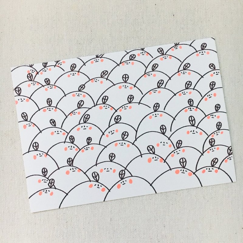 －橘山橘海－ 绢印 明信片 - 卡片/明信片 - 纸 咖啡色