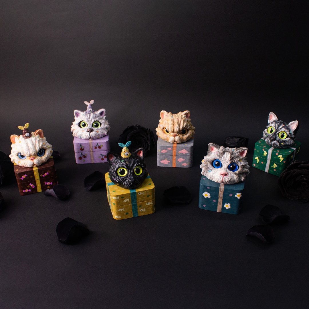 新年送礼【 i DO 】猫戒盒订制/定制化戒盒/婚戒盒订制// - 收纳用品 - 其他材质 