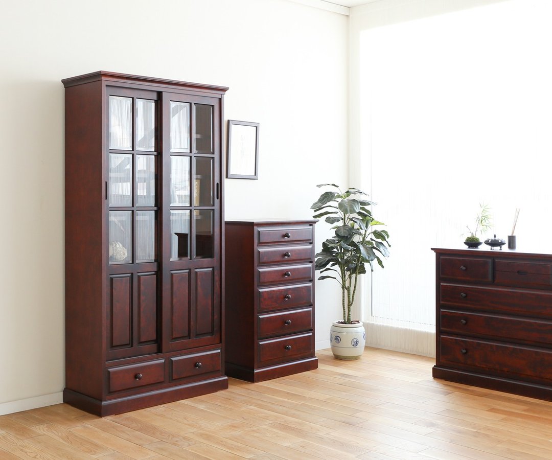旭川家具 Create Furniture HOKKAI 北海 书柜 - 书架/书挡 - 木头 咖啡色