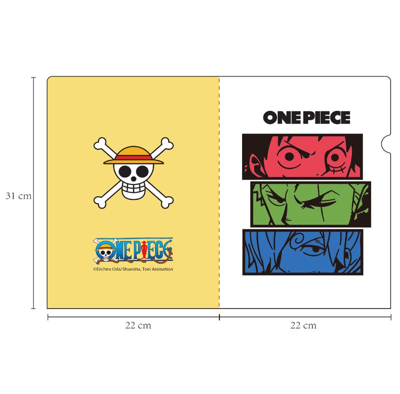 【ONE PIECE】海贼王官方授权周边产品 塑料文件夹 - 文件夹/资料夹 - 塑料 多色