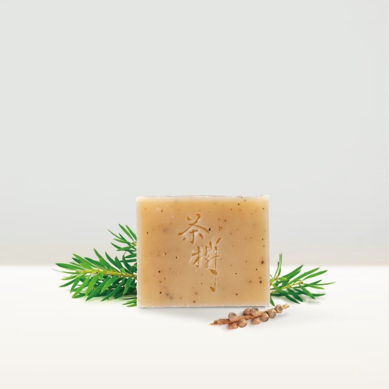 茶树美颜皂 - 手工皂 油性肌肤适用 - 肥皂/手工皂 - 植物．花 卡其色