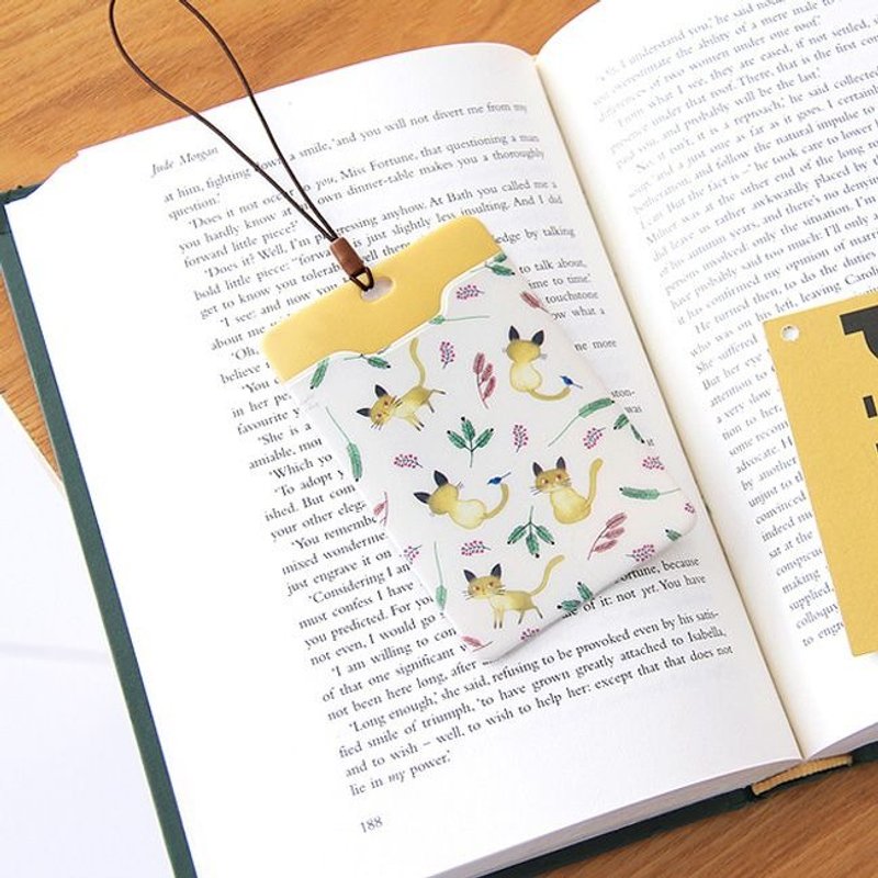 indigo-柳林风声软Q挂绳证件票卡夹-猫咪黄,IDG73443 - 证件套/卡套 - 塑料 黄色