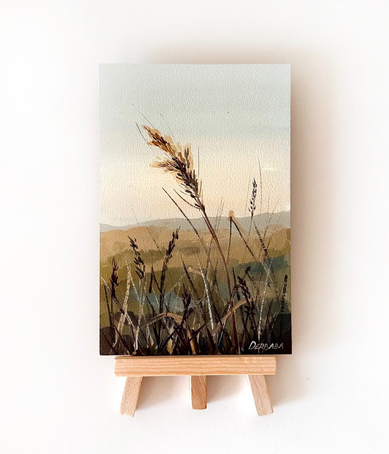 硬纸板上的微型油画 - 墙贴/壁贴 - 其他材质 