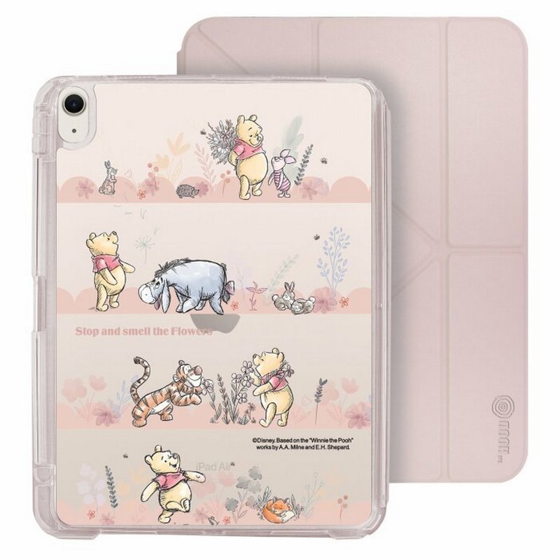 迪士尼 小熊维尼 iPad Air 11/pro13可拆式防摔透明笔槽折套ipad - 平板/电脑保护壳 - 塑料 多色