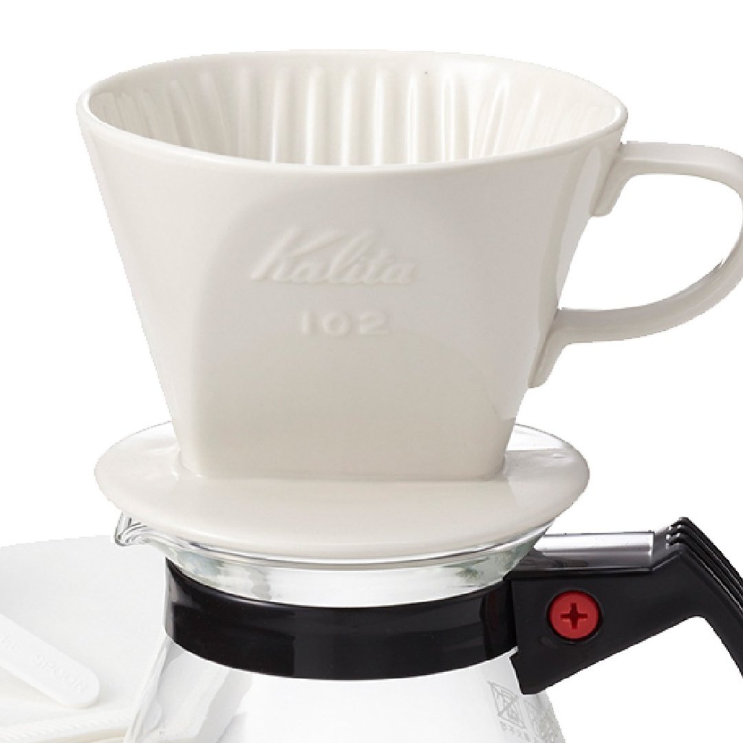 【日本】Kalita│NK102系列 陶瓷滤杯组合 (手冲咖啡器材套组) - 其他 - 陶 白色