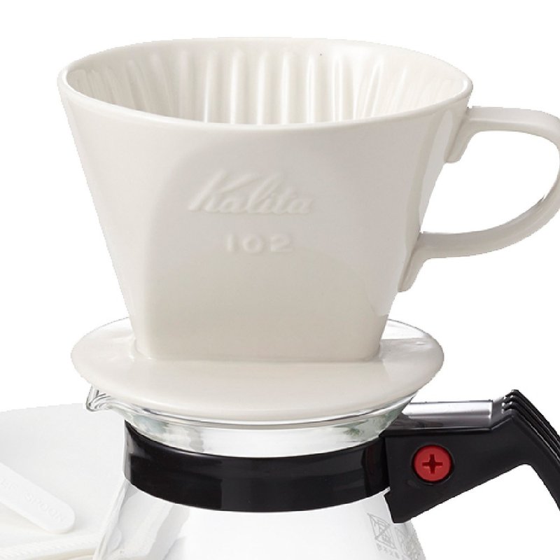 【日本】Kalita│NK102系列 陶瓷滤杯组合 (手冲咖啡器材套组) - 其他 - 陶 白色