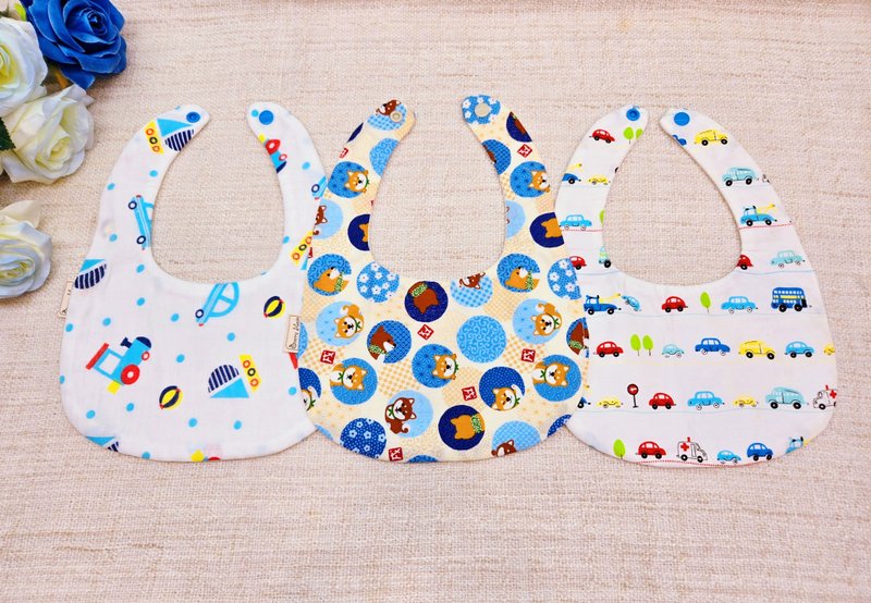 纯棉造型口水巾/满月礼/弥月/礼盒/围兜 - 围嘴/口水巾 - 棉．麻 多色