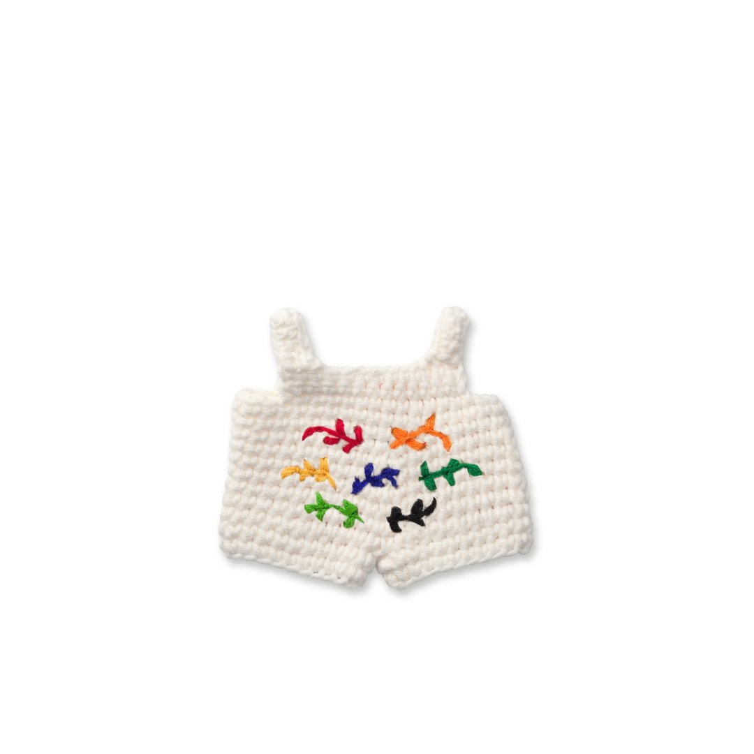 荷兰 Just Dutch | Miffy 米飞兔 手工编织 衣服 马谛斯吊带裤 - 玩偶/公仔 - 棉 白色