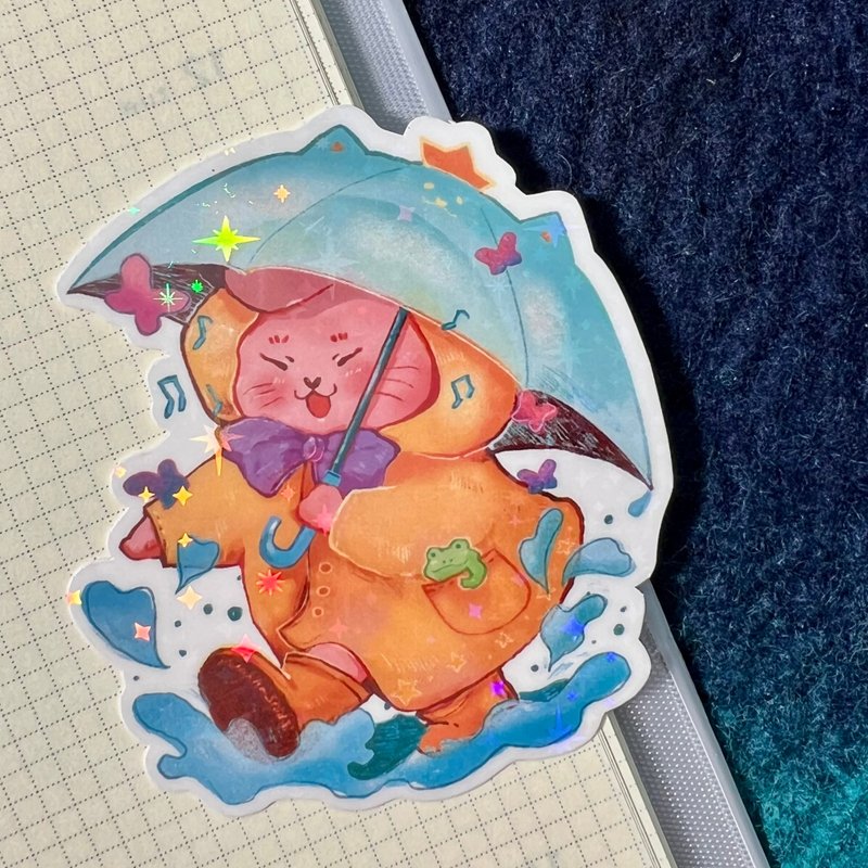 【兔兔好朋友】可爱手绘贴纸防水贴纸原创插画手帐素材 - 贴纸 - 纸 