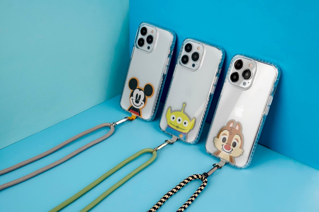 Disney迪士尼米奇老鼠手机挂绳连夹片 6mm / 10mm 挂绳 - 手机配件 - 尼龙 多色