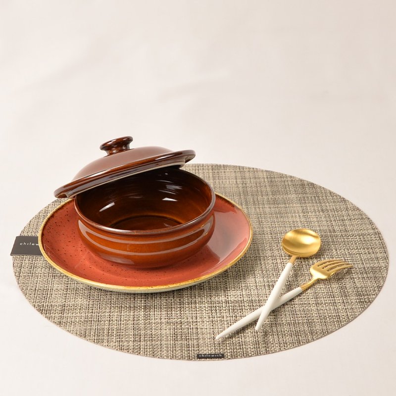 英国Churchill | 点藏系列秋季餐食4件组 - 盘子/餐盘/盘架 - 陶 橘色