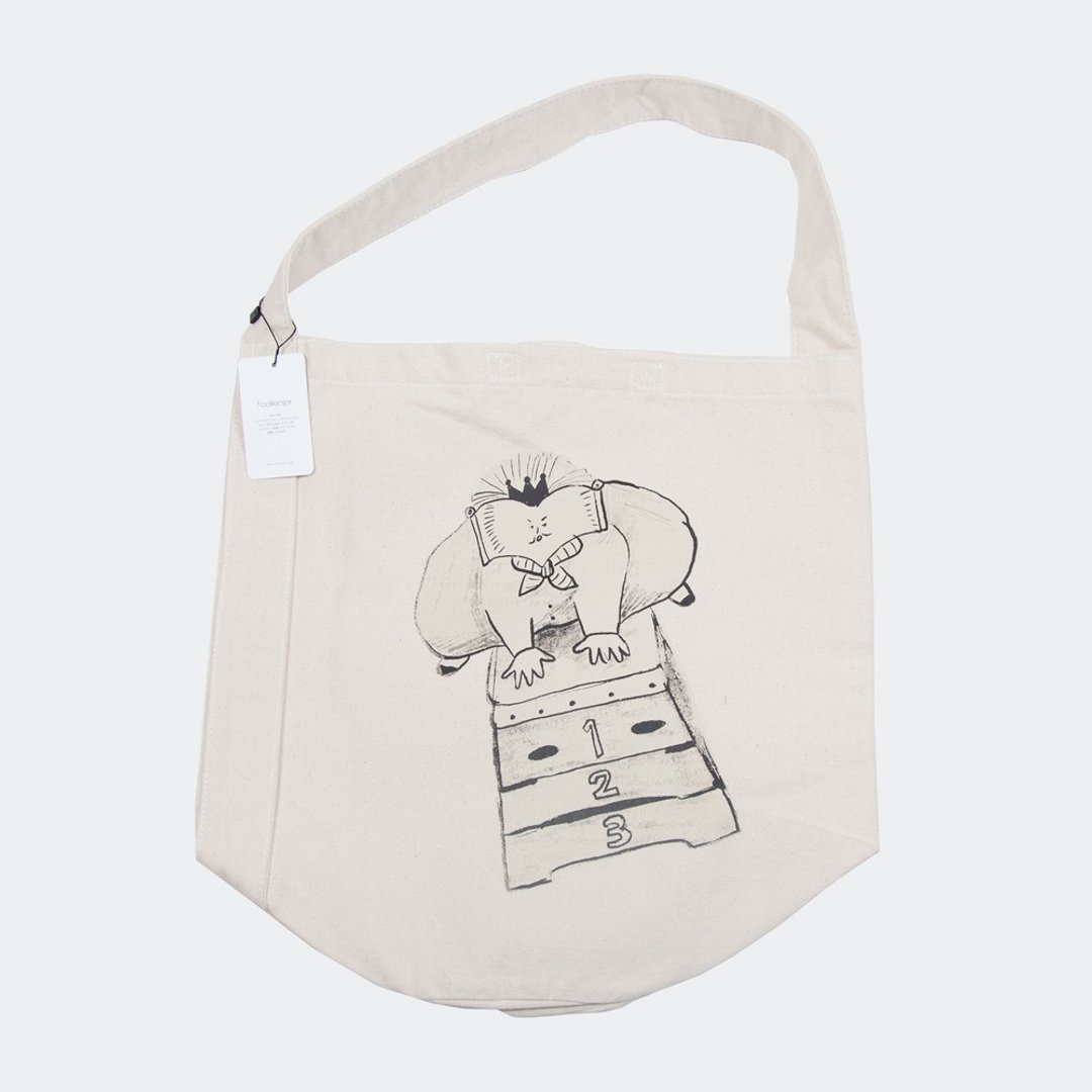 Book King's Vaulting Box Canvas One Shoulder Bag Tcollector - 侧背包/斜挎包 - 棉 白色