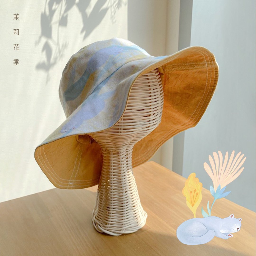 双面渔夫帽ヾ 花季 - 帽子 - 其他材质 多色
