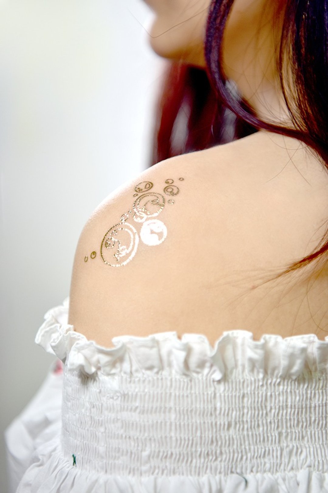 Not Real Tattoos II 纹身贴 - "GIOCOSO" 金色 香槟金色 纹身贴纸 - 纹身贴 - 纸 金色