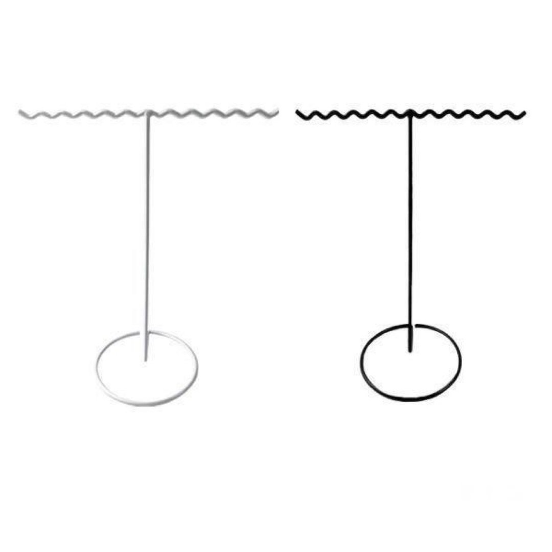 Necklace hanger 2color L - 收纳用品 - 其他金属 黑色