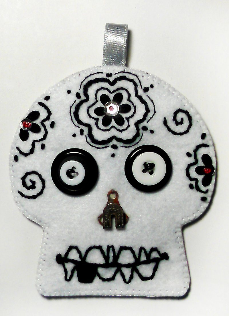 骷髅头卡套-W3 - 证件套/卡套 - 其他材质 白色