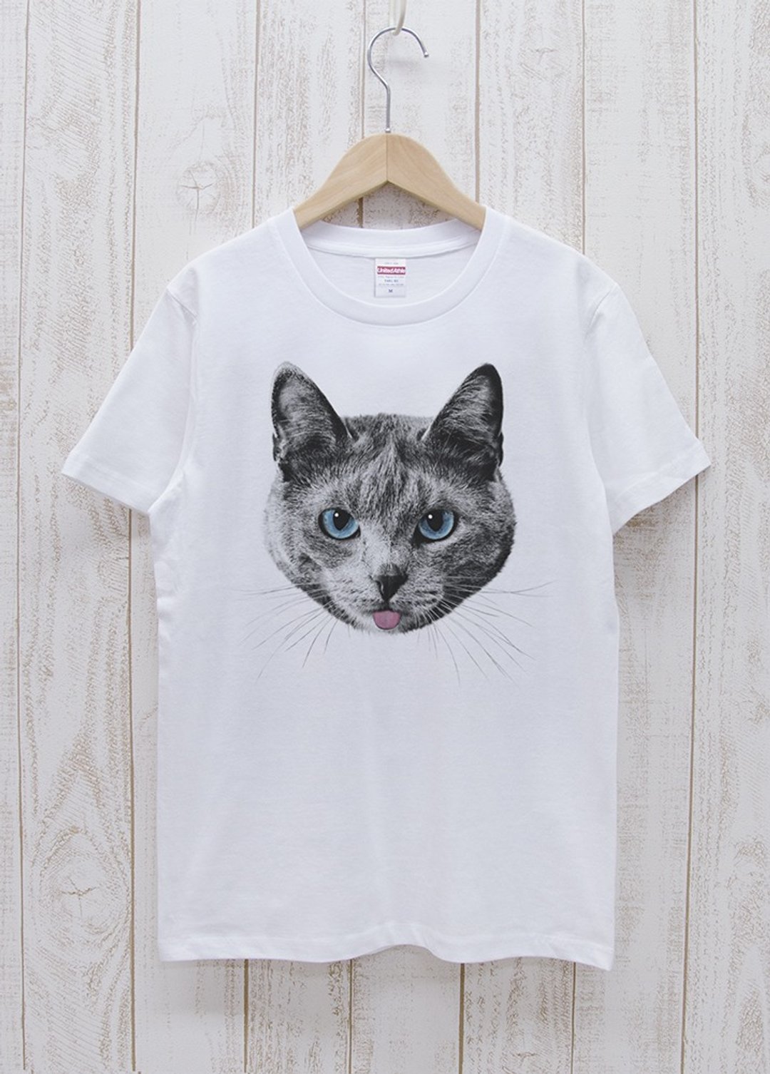 ronronCAT Tee (纯白款) / R020-T-WH - 中性连帽卫衣/T 恤 - 棉．麻 白色