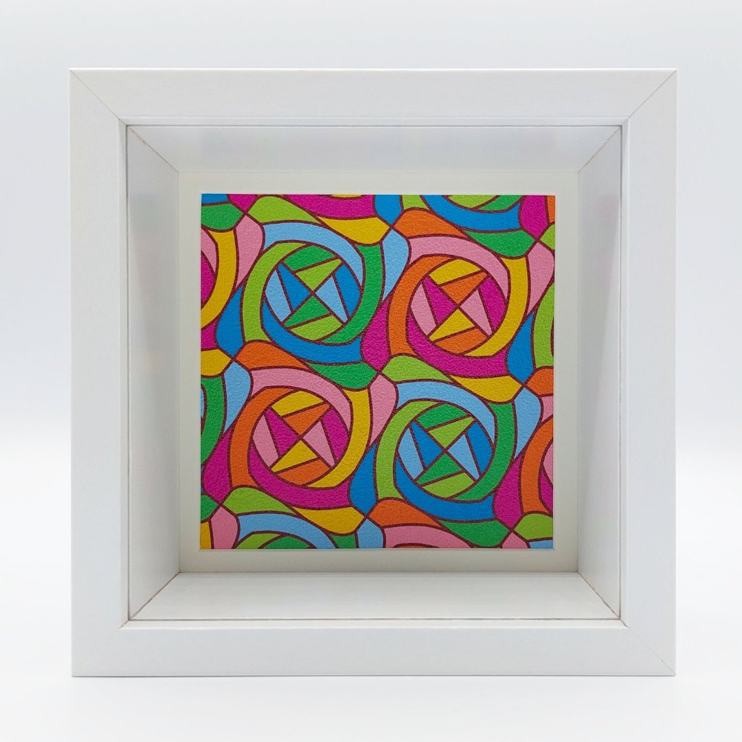 心字连续图纹 影箱立体装饰画 - 海报/装饰画/版画 - 木头 